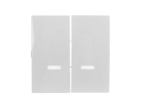 Simon 54 Klawisz podwójny do SW6/2XLM, SW7/2XM i SW6P1M z podświetleniem biały DKW9L/11