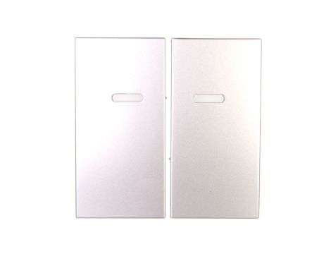 Simon 54 Klawisz podwójny do SW6/2XLM, SW7/2XM i SW6P1M z podświetleniem srebrny mat DKW9L/43