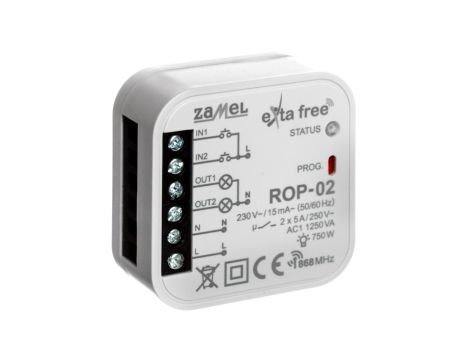 Radiowy odbiornik dopuszkowy 2-kanałowy ROP-02 EXF10000050