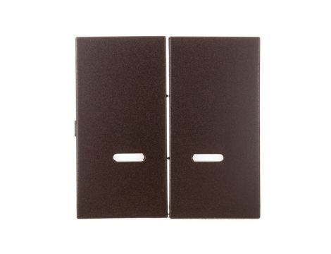 Simon 54 Klawisz podwójny do SW6/2XLM, SW7/2XM i SW6P1M z podświetleniem brąz mat DKW9L/46