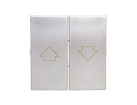 Simon 54 Klawisz do przycisku żaluzjowego SZP1M srebrny mat DKZP1/43