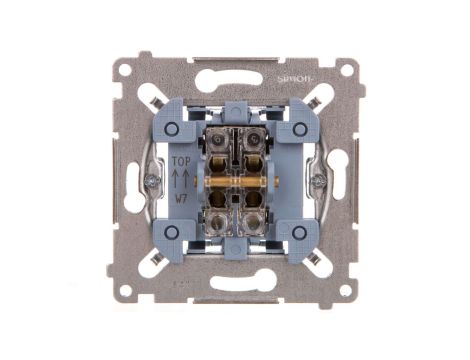 Simon 54 Łącznik krzyżowy mechanizm 10AX 250V, szybkozłącza, SW7M