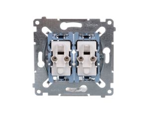 Simon 54 Łącznik schodowy i przycisk zwierny mechanizm 10AX 250V, szybkozłącza, SW6P1M
