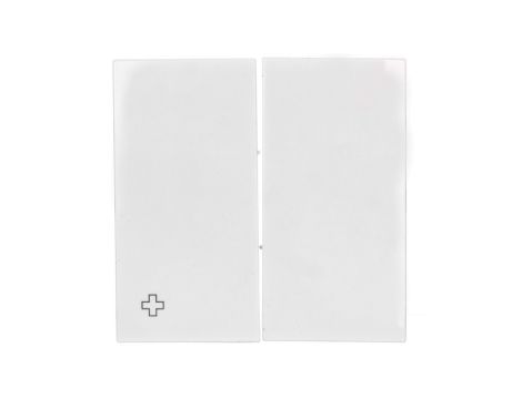 Simon 54 Klawisz podwójny do SW7/2XM i SW6P1M antybakteryjny biały DKW9/AB11