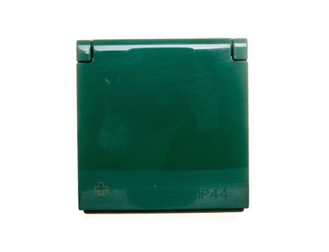 Simon 54 Pokrywa gniazda do wersji IP44 z przesłonami antybakteryjna zielona DGZ1BUZP/AB33