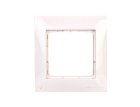 Simon 54 Premium Ramka pojedyncza antybakteryjna biała DR1/AB11