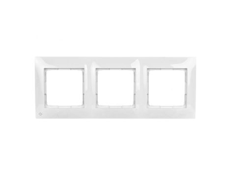 Simon 54 Premium Ramka potrójna antybakteryjna biała DR3/AB11