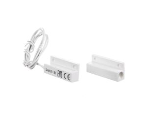 Czujka kontaktronowa systemu alarmowego nawierzchniowa magnetyczna biała K1BI2E