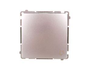 Simon Basic Przycisk dzwonek 16AX 250V zaciski śrubowe srebrny mat BMD1A.01/43