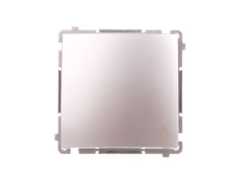 Simon Basic Przycisk światło 10AX 250V, szybkozłącza, srebrny mat BMS1.01/43