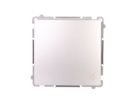 Simon Basic Przycisk światło 16AX 250V zaciski śrubowe srebrny mat BMS1A.01/43