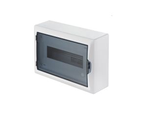 Rozdzielnica modułowa 1x12 n/t ECONOMIC BOX RN 1/12 drzwi transparentne (N+PE) IP40 2503-01