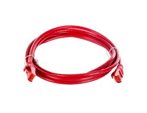Kabel krosowy (Patch Cord) U/UTP kat.6 czerwony 2m DK-1612-020/R