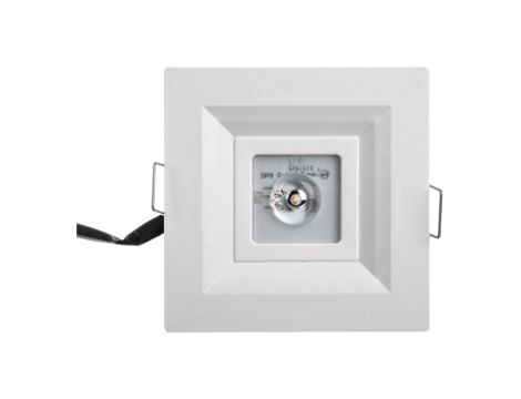 Oprawa awaryjna LED 3W LOVATO P LED otwarta 3h jednozadaniowa autotest biała LVPO/3W/B/3/SE/AT/WH