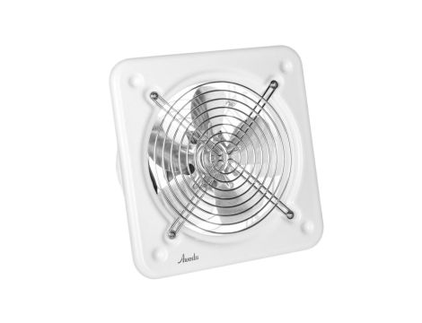 Wentylator osiowy fi 200 26,5W 405m3/h 230V IP44 biały E0007848W WO200