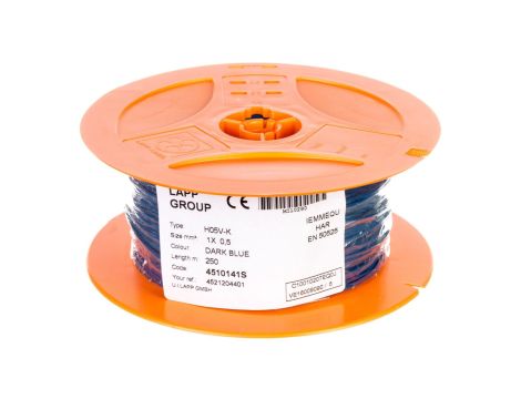 Przewód instalacyjny H05V-K 0,5 ciemnoniebieski 4510141S /250m/