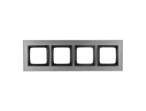 Simon 54 Nature Ramka poczwórna szkło BURZOWA CHMURA DRN4/72