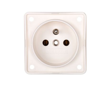 Integro Flow Gniazdo pojedyncze z/u śnieżnobiałe mat 961852502