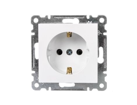 Lumina Gniazdo pojedyncze Schuko białe WL1050