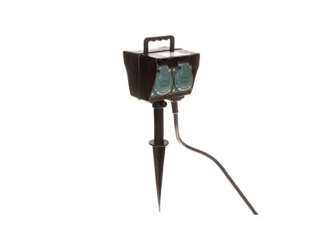 Gniazda ogrodowe z grotem ziemnym 4x230V/16A H07RN-F 3G1,5 10m 1154454