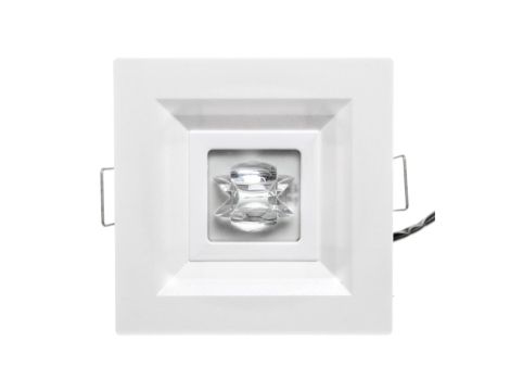 Oprawa awaryjna LOVATO P ECO LED 1W 125lm (opt. koryt.) 3h jednozadaniowa biała LVPC/1W/E/3/SE/X/WH