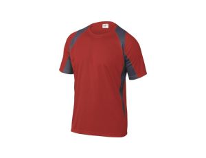 T-shirt 100 poliester BALI, kolor: czerwono-szary, rozmiar: M / BALIRGTM