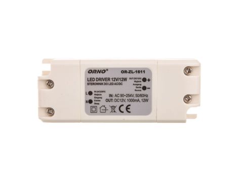 Zasilacz LED 12V DC 12W 1A IP20 OR-ZL-1611