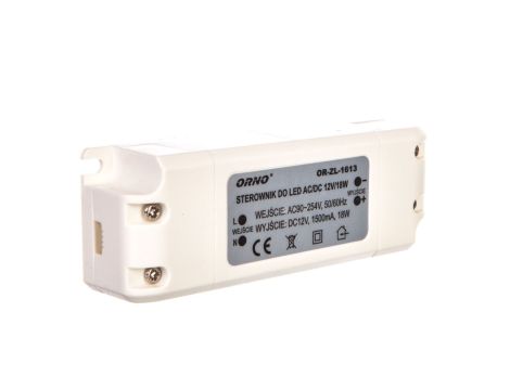 Zasilacz LED 12V DC 18W 1,5A IP20 OR-ZL-1613