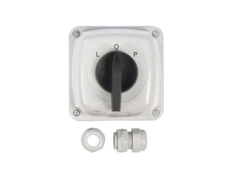 Łącznik krzywkowy L-0-P 3P 16A IP44 Łuk 16-43 w obudowie 921616