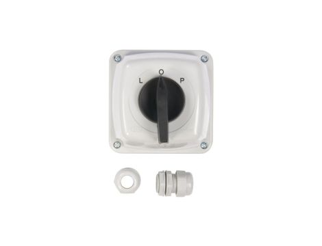 Łącznik krzywkowy L-0-P 3P 25A IP44 Łuk 25-43 w obudowie 922529