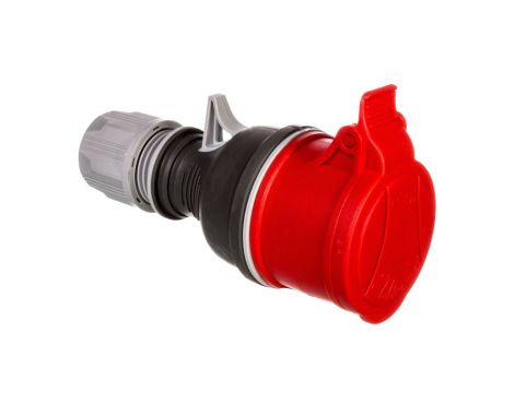 Gniazdo przenośne 16A 5P 400V czerwone TWIST GPP 16/5 IP44 921870 proste
