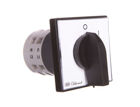 Łącznik krzywkowy 0-1 3P 25A IP65 Łuk E25-12 z płytką 952501