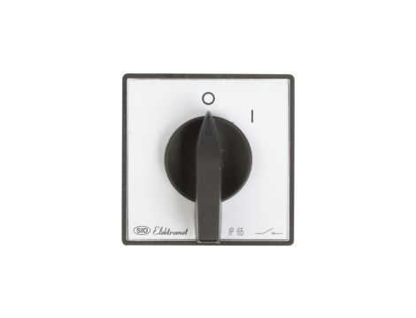 Łącznik krzywkowy 0-1 3P 16A IP65 Łuk E16-12 z płytką przednią 951601