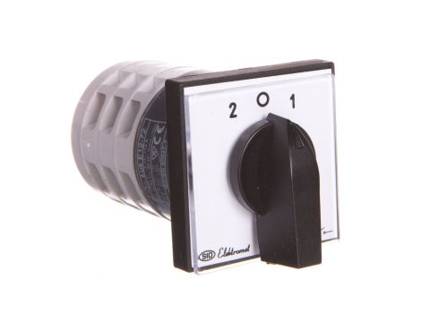 Łącznik krzywkowy 2-0-1 3P 12A IP65 Łuk E12-72 z płytką sieć-agregat 921272