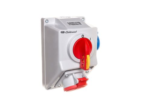 Zestaw instalacyjny z gniazdem 5P 1x 2P+Z (0-I) 16A IP54 C16-18.1N 971616