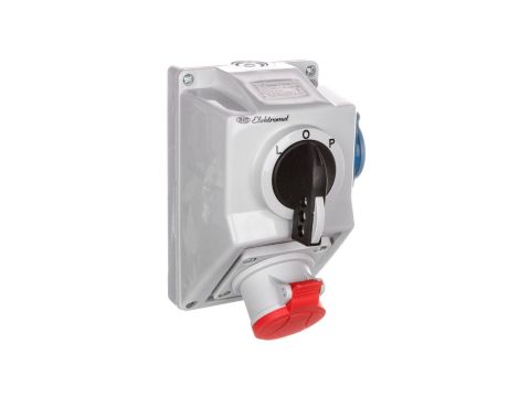 Zestaw instalacyjny z gniazdem 4P 1x 2P+Z L-0-P 16A IP54 C16-48.1 971613