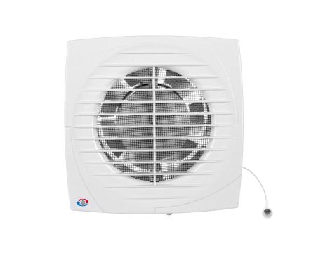 Wentylator osiowy fi100 230V 14W 50Hz 95m3/h 34dB z wyłącznikiem sznurkowym 100D1V