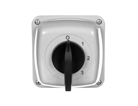 Łącznik krzywkowy 0-1-2-3 3P 16A IP44 w obudowie Łuk 16-63 921663