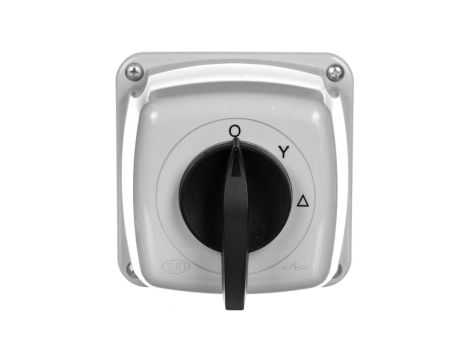 Łącznik krzywkowy Gwiazda-trójkąt 3P 16A IP44 w obudowie Łuk 16-23 921614
