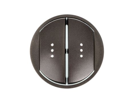 CELIANE Klawisz podwójny podświetlany grafit 067904