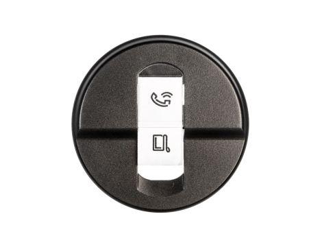 CELIANE Plakietka do gniazd pojedynczych RJ45 grafit 067951