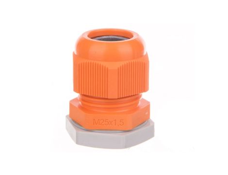 Dławnica kablowa poliamidowa M25 IP66 AKMF 25 pomarańczowa 36001035