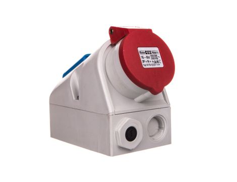 Gniazdo stałe Kombi 16A 5P 400V + 2P+Z 230V IP44 1015