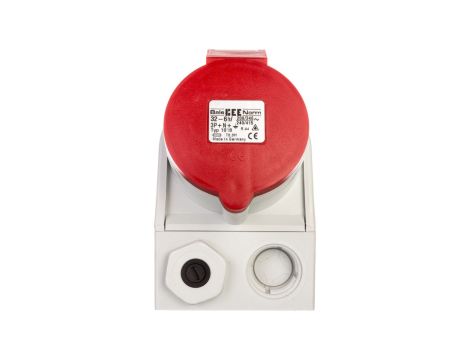 Gniazdo stałe Kombi 32A 5P 400V + 2P+Z 230V IP44 1018