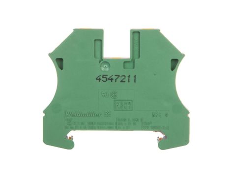 Złączka szynowa ochronna 4mm2 żółto-zielona WPE 4 1010100000