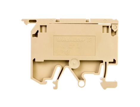 Złączka szynowa bezpiecznikowa 2-przewodowa 4mm2 G 5x20mm beżowa ASK 1/EN 0474560000