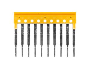 Mostek poprzeczny 10-torowy, raster 3,5mm żółty ZQV 1.5/10 1776200000