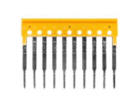 Mostek poprzeczny 10-torowy, raster 3,5mm żółty ZQV 1.5/10 1776200000