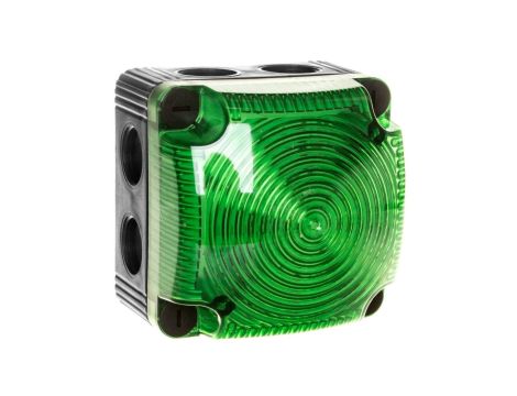 Sygnalizator ostrzegawczy zielony 24V DC LED stały IP66 853.200.55