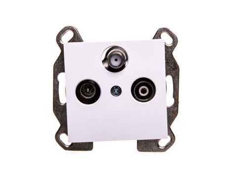 Lumina Gniazdo antenowe RTV-SAT przelotowe białe WL3120